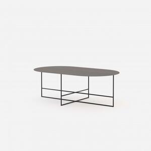 DOMKAPA Konferenční stolek DOMKAPA L105 cm buk hnědý, černá ocel 141424