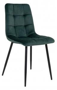 House Nordic Jídelní židle MIDDELFART samet, zelená 1001195