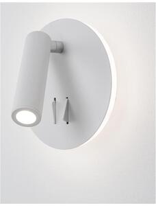 Nova Luce Bodové LED svítidlo PENOR, vypínač na těle, 9W 3000K Barva: Bílá