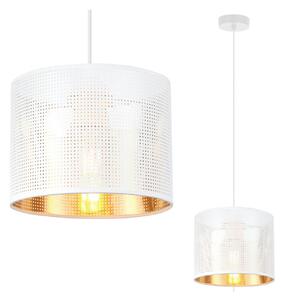 Závěsné svítidlo Asti0, 1x bílé PVC stínítko, (fi 20cm), g, w