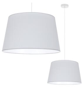 Závěsné svítidlo Gaja, 1x světle šedé textilní stínítko, (fi 44cm), w