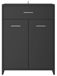 Koupelnová skříňka Skei - dřevotříska - 60 x 33 x 80 cm | šedá