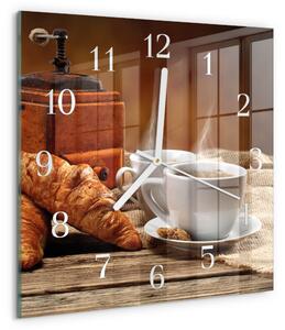 Skleněné hodiny Mlýnek na kávu zskb-30x30-00058358