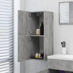 Koupelnová skříňka Skei - dřevotříska - 30 x 30 x 80 cm | betonově šedá