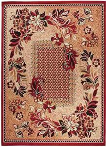 *Kusový koberec PP Květiny červený 250x350cm