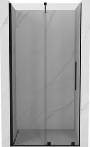 Mexen Velar, posuvné dveře do otvoru 70x200 cm, 8mm čiré sklo, černý matný profil, 871-070-000-01-70
