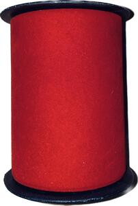Stuha sametová červená VELUTTO 100mm x 8m (15,- Kč/m)
