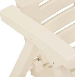 Zahradní židle Bellcaro - plast - 2 ks | bílé