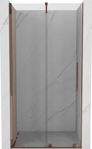 Mexen Velar, posuvné dveře do otvoru 70x200 cm, 8mm čiré sklo, růžové zlato, 871-070-000-01-60
