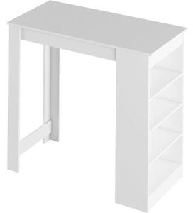 TEMPO Barový stůl, bílá, 117x57 cm, Austen