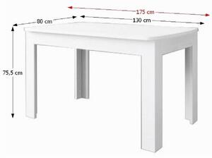 TEMPO Jídelní rozkládací stůl, 130-175x80 cm, TIFFY-OLIVIA 15