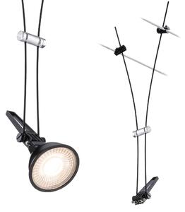 Paulmann 94489 Comet, černý spot pro lankový systém, 1xGU5,3 max.50W