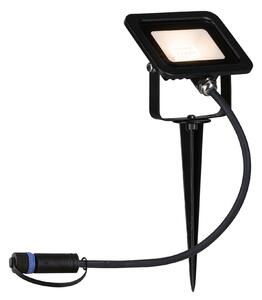 Paulmann 94574 Plug&Shine Ground Spike, zahradní reflektor LED 6,8W 3000K, černá, IP65