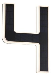 Paulmann 79845 solární domovní číslo 4 s vyměnitelnou baterií LED 0,2W 3000K, výška 23cm, IP44