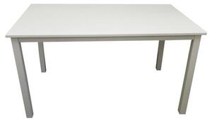TEMPO Jídelní stůl, bílá, 135x80 cm, ASTRO