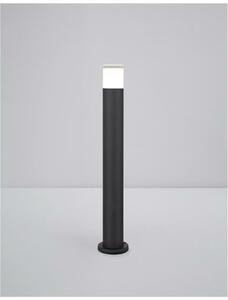 NOVA LUCE venkovní sloupkové svítidlo NOTEN LED černý hliník čirý a bílý akryl 8W 3000K 220-240V IP65 120st. IP65 9905021