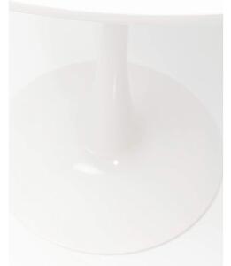 Tempo Kondela Jídelní stůl, kulatý, bílá matná, průměr 80 cm, REVENTON