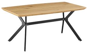 TEMPO Jídelní stůl, dub / černá, 160x90 cm, MEDITER