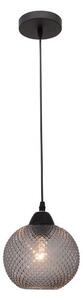 Nova Luce Závěsné svítidlo VIENTI, 18cm, E27 1x12W Barva: Kouřové sklo