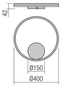 Redo 01-1700-DALI Orbit indirect, nástěnné/stropní kruhové svítidlo, 26W LED 3000K DALI, bílá, prům. 40cm