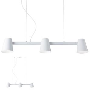 REDO Group 01-1554 Mingo, bílé závěsná lampa v severském stylu, 3x42W E27, délka 100cm