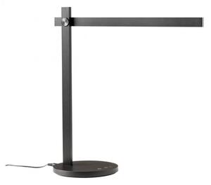 REDO Group 01-2213 Omeo, černá lampa na pracovní stůl, 7,5W LED 3000/4500/6500K, tříkrokové stmívání, 43+40cm