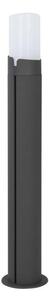 NOVA LUCE venkovní sloupkové svítidlo PYRO tmavě šedý hliník bílý akryl E27 1x12W 220-240V IP54 bez žárovky 9209212