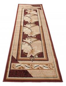 Kusový koberec PP Foglio hnědý atyp 80x300cm
