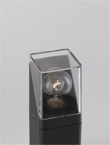 NOVA LUCE venkovní sloupkové svítidlo SELENA antracitový hliník a čirý akryl E27 1x12W 220-240V bez žárovky IP65 9492750