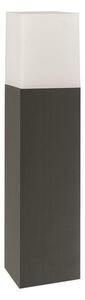 NOVA LUCE venkovní sloupkové svítidlo STICK tmavě šedý hliník bílý akryl E27 1x12W 220-240V IP54 bez žárovky 71371102