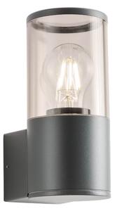 REDO Group 90115 Fred, antracitová venkovní nástěnná lampa, 1xE27 max 20W, výška 20cm, IP54