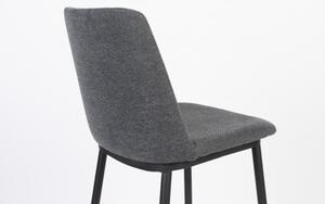 White Label Living Barová židle LIONEL ZUIVER 95 cm, tmavě šedá látková 1501710