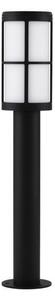 NOVA LUCE venkovní sloupkové svítidlo STONE černý hliník a akryl E27 1x12W 220-240V IP54 bez žárovky 9002860
