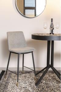 White Label Living Barová židle LIONEL ZUIVER 95 cm, světle šedá látková 1501709