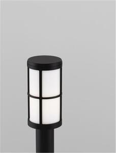 NOVA LUCE venkovní sloupkové svítidlo STONE černý hliník a akryl E27 1x12W 220-240V IP54 bez žárovky 9002860