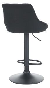 Barová židle, látka černá / černá, TERKAN