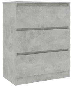 Příborník Incomple - dřevotříska - 60x35x76 cm | betonově šedý