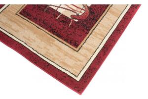 Kusový koberec PP Banan červený atyp 80x250cm