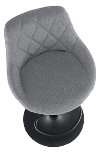 Barová židle TERKAN, šedá/černá
