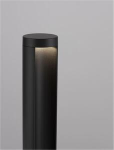 NOVA LUCE venkovní sloupkové svítidlo TIEN černý hliník a čiré sklo LED 8.5W 3000K 200-240V 55st. IP54 9002879
