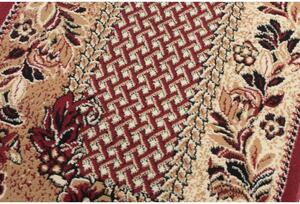 Kusový koberec PP Květiny červený atyp 80x200cm