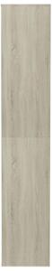 Botník Augus - dřevotříska - 54x34x183 cm | bílý a dub sonoma