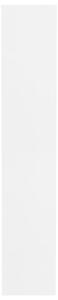Botník Augus - dřevotříska - 54x34x183 cm | bílý