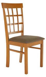 TEMPO Židle, třešeň /béžovohnedá, GRID NEW