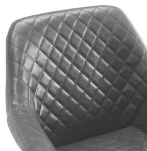 Jídelní židle Pinedale - umělá kůže | šedá