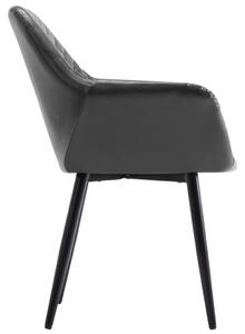 Jídelní židle Pinedale - umělá kůže | šedá