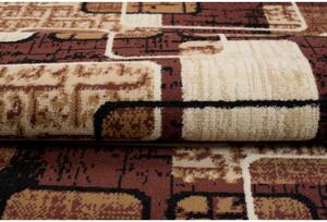 Kusový koberec PP Lines hnědý atyp 70x300cm