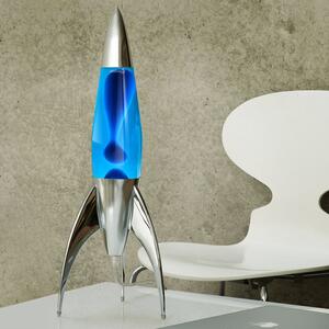 Mathmos Telstar, originální lávová lampa, 1x28W, modrá s modrou lávou, 50cm