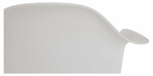 Křeslo, bílá / buk, DAMEN NEW, 64 x 47 x 83.5 cm,, Bíla, plast