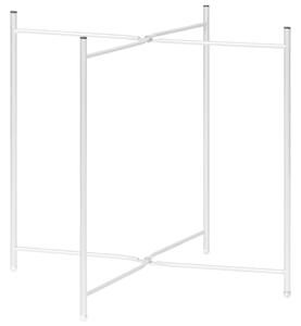 Odkládací stolek Hug - stříbrný - sklo | 40 x 40 x 41 cm